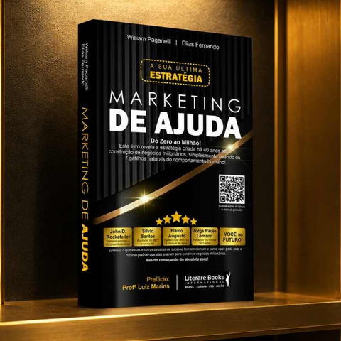 Capa do livro Marketing de Ajuda, de William Paganelli e Elias Fernando, editora Literare Books International